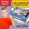 thumbnail image 2 of Ultimate Transforming Unicorn Car Toy - Collision to Magical Unicorns Transforming Car-Robot for Kids, Automatic Deformation of Magnetic Connections. Suitable for Boys and Girls Birthday Blue, 2 of 7