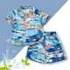 thumbnail image 3 of Odeerbi 1-8 Años Conjunto de Verano Para Niños de Hawaianos Camiseta de Manga Corta de Algodón Con Estampado Tropical Conjunto de Dos Piezas de Gráficos, 3 of 3