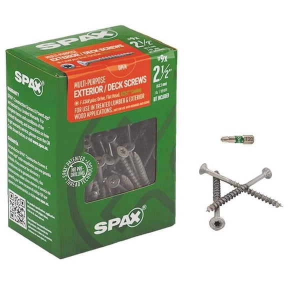 SPAX MLTI SCRW T20  9X2-1/2" — Residential Use, Standard Application