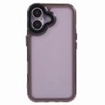 thumbnail image 3 of For iPhone 16 Plus Clear Phone Case PC+TPU Hybrid Back Cover - Transparent Purple, 3 of 5