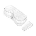 thumbnail image 1 of Estuche para gafas de sol del coche Unique Bargains, magnético, universal, soporte para gafas de sol en el parasol del coche, caja de almacenamiento de plástico clara 16x7.5cm 1 Pcs, 1 of 1