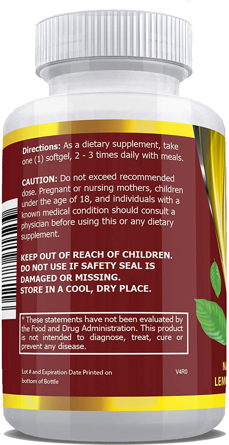 Pristine Foods Omega 3 Fish Oil 1200mg - 60 Soft Gels, Natural Immune Booster for Healthy Heart