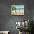 thumbnail image 2 of Grey Canis Window Beach Sea Turtle 12"x16" Framed Coastal Canvas Art Prints, 2 of 6