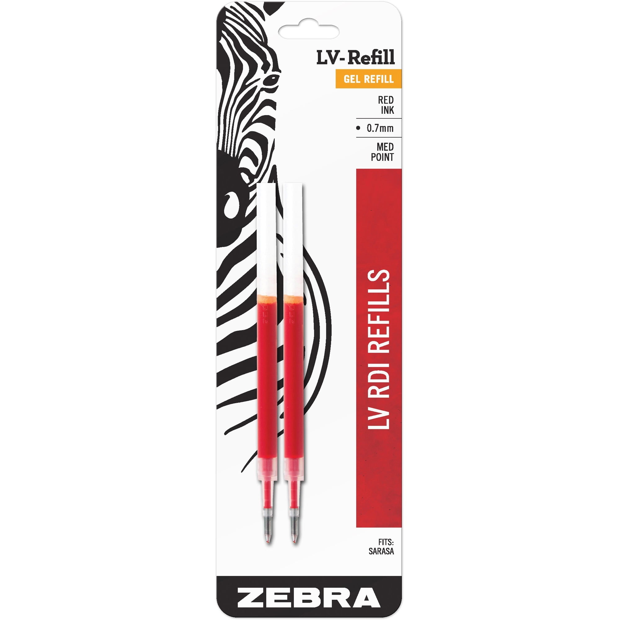 Zebra Pen, ZEB87032, 870 Medium Point Gel Ink Pen Refills, 2 / Pack