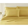 thumbnail image 5 of Sweet Home Collection 1500 Series Bed Sheets - Extra Soft Microfiber Deep Pocket 6pc Sheet Set - Yellow, RV Queen, 5 of 5