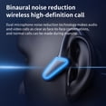 thumbnail image 4 of Auricular Bluetooth De Conducción Ósea Usb Recargable Auricular Inalámbrico Bluetooth 5.0 Con Micrófono Llamadas Manos Libres Para El Hogar Dormitorio Oficina Azul Vogacara EL013935-02, 4 of 4