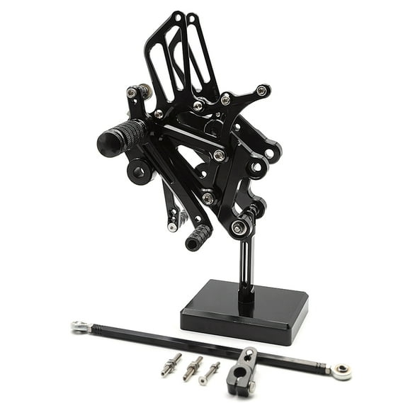 FXCNC CNC Billet Motorcycle Adjustable Rearsets Foot Pegs Rear Set Footrests Compatible with YZF R125 2008-2018