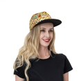 thumbnail image 6 of Hirioo 70s Groovy Hippie for Baseball Cap Men Cap Flat Brim for Men Women Teens Adjustable Baseball Cap, 6 of 7