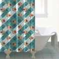 thumbnail image 4 of Pioneer Flower Floral Print Pattern Shower Curtain 72"x84", Bathroom Decorative Shower Curtain Set with 12 Hooks, Waterproof Washable, 4 of 6