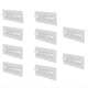 thumbnail image 1 of 50 Piezas Soporte de Estante Clavijas Adhesivas Soporte de Partición de Armario para Cocina Dormitorio Gabinete Clips de Soporte Etiqueta de Suspensión de Pared, 1 of 5