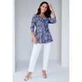 thumbnail image 2 of Jessica London Women's Plus Size Knit Crepe Sweetheart Neckline Peplum Top, 2 of 2
