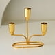 thumbnail image 5 of Candelabro de Hierro, Candelabro de Metal Negro o Dorado con Detalles de Cristal, 15 X 14 X 6 Cm, Centro de Mesa Decorativo para Comedor y Sala de Estar., 5 of 6