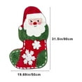 thumbnail image 3 of Ireezec Santa Claus Shaped Holiday Rug, Christmas Themed Decorative Carpet for Living Room Bedroom, Festive Home Decor , Soft Faux Pashmina Floor Mat for Indoor Decorations, Xmas Celebration Gift, 3 of 8