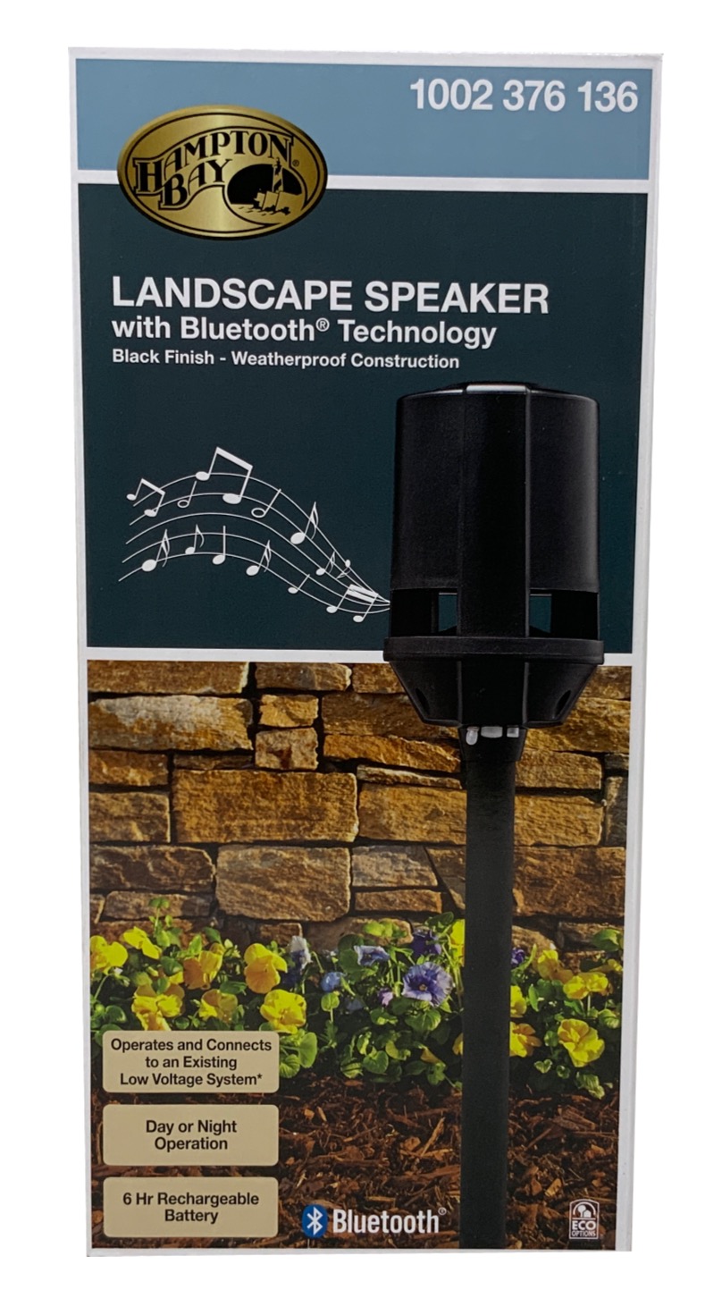 hampton bay bluetooth landscape speaker