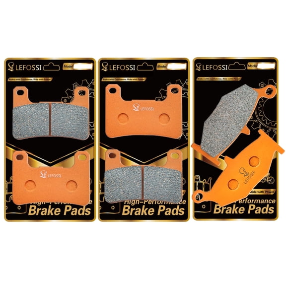 LE LEFOSSI Front Rear Carbon Fiber Brake Pads Compatible with Suzuki GSXR750 GSXR600 2006-2010 GSXR1000 07-08 GSX1300R Hayabusa 2008-2012 DL1000 Vstrom 2014-2020 DL1000XT Vstrom 18-20 FA379F FA419