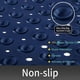 thumbnail image 2 of Square Bath Shower Tub Mat for Bathroom, Non Slip Bathtub Mats with Suction Cups, Drain Holes, Machine Washable, 21 x 21 Inches, Navy Blue, 2 of 5