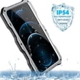 thumbnail image 2 of Compatible with iPhone 13 Pro Case 6.1 inch 2021, Outdoor Heavy Duty Aluminum Metal Case with Screen Protector Camera Cover Rugged Military Shockproof Case for iPhone 13 Pro, 2 of 8