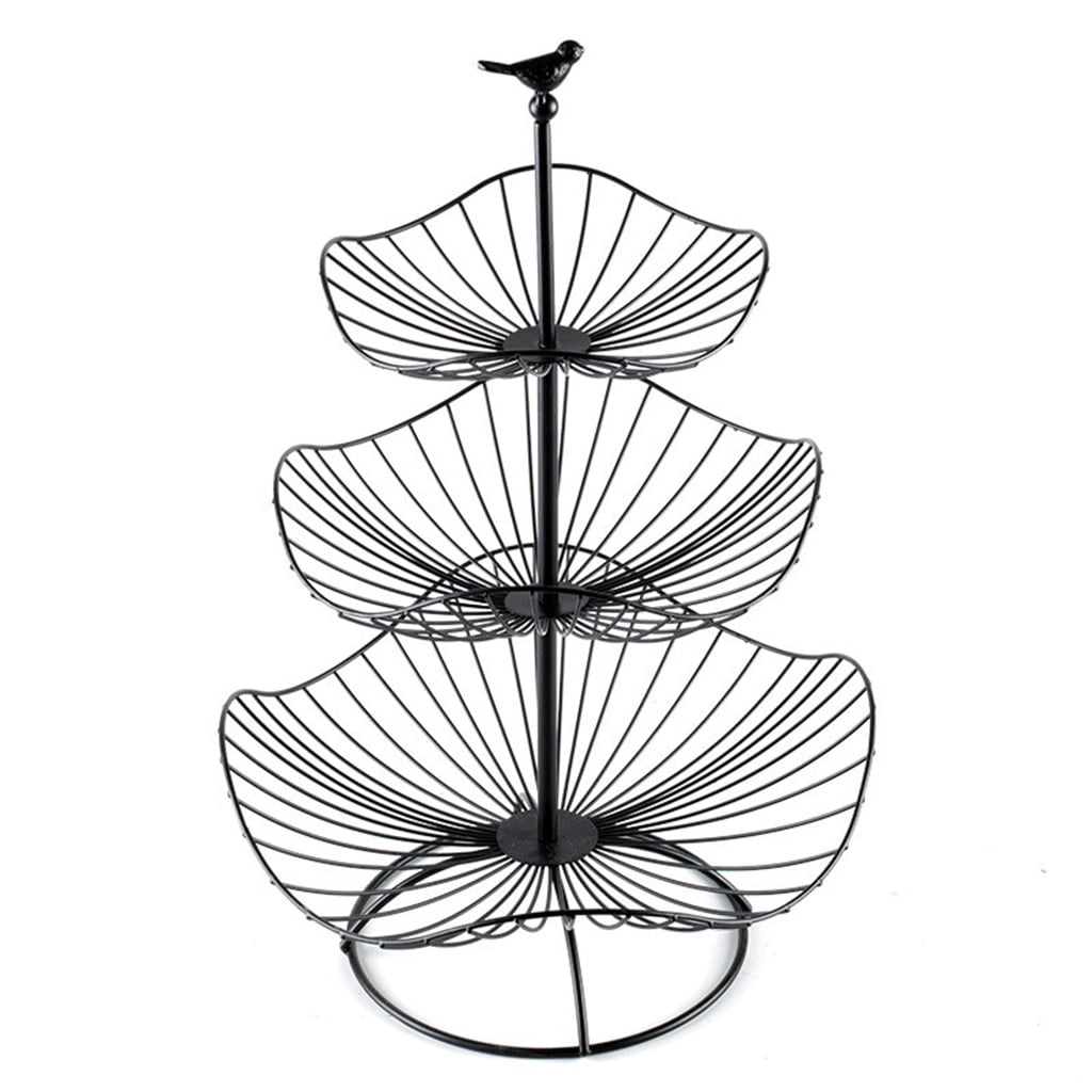 Fruit Bowls Wrought Iron Material Fruit Basket Large Fruit Stand