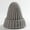 Gray, variant on Adult Winter Unisex Solid Color Warm Hiphop Knitted Hat Cuffed Beanie Cap Black