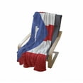 thumbnail image 4 of Puerto Rico Soft Flannel Fleece Throw Blanket, Simple Graphic Illustration of Puerto Rico Flag Stripes Star, Cozy Plush for Indoor and Outdoor Use, 60" x 80", Vermilion Violet Blue, by Ambesonne, 4 of 6