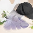 thumbnail image 2 of 24PCS Plastic Hat Shaper Hat Inner Support (Clear 10.4x3.7 inch) Baseball Cap Stiffener Crown Hat Shaper Padding Hat Stretcher Flex Fit for Ball Caps, 2 of 2