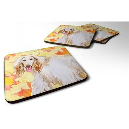 

Afghan Hound Fall Foam Coaster 3.5 x 3.5 in. - Set of 4