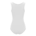 thumbnail image 4 of Black and Friday Clothing Sales Idoravan Women's Slimming Long Leg Bodysuit,Women's Sexy Seamless Neck Sleeveless Tapered Shoulder Strap Jumpsuit White M, 4 of 9