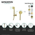 thumbnail image 4 of Kingston Brass KX1038SE Restoration Hand Shower Kit, Brushed Nickel, 4 of 5