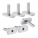 thumbnail image 1 of 6 Piezas de Acero Inoxidable para Kayak, Riel Deslizante, Tornillos M6, Herrajes de Sujeción para Kayak, Canoa, Accesorios para Barcos, 1 of 8
