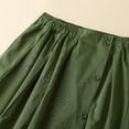 thumbnail image 4 of Antinious Winter Skirts for Women,Skirts for Women Trendy,Fashion Ladies Solid Casual High Waist Tiered Skirts With Pockets,Army Green,M, 4 of 5
