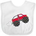 thumbnail image 3 of Inktastic Red Monster Truck Action Boys or Girls Baby Bib, 3 of 4