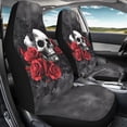 thumbnail image 4 of Uorisanigo Red Skull Rose Car Front Seat Covers Waterproof Car Seat Cover for Front Seat Set of 2 Removable Automotive Accessories Elastic Fabrics Universal Fit Most Cars,SUV, Trucks, 4 of 7