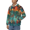 thumbnail image 3 of Honeii Whimsical Forest Scene Print Hoodies for Men, Pullover & Full Zip, Breathable Zip up Hoodie, Sweatshirt-X-Large, 3 of 5
