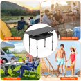 thumbnail image 5 of Foldable Camping Table TeqHome 55lbs Max Load Roll-Up Camping Table with Storage Net for Outdoor Camping BBQ Picnic 5-6 Person Black L, 5 of 8