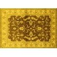 thumbnail image 1 of Ahgly Company Machine Washable Indoor Rectangle Oriental Yellow Industrial Area Rugs, 2' x 3', 1 of 4