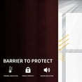 thumbnail image 6 of Easy-Going Thermal Insulated Blackout Curtains for Bedroom, Set of 2 Panels, Wine, 52 x 63 inch, 6 of 7