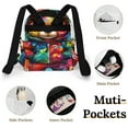 thumbnail image 4 of Colorful Geometric Bear Art Small Backpack Cute Mini Backpacks For Woman Lightweight Daypacks, 4 of 8