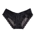 thumbnail image 2 of HUPOM Women Cotton Underwear Underwear High Waist Leisure None Drop Waist Black L, 2 of 5