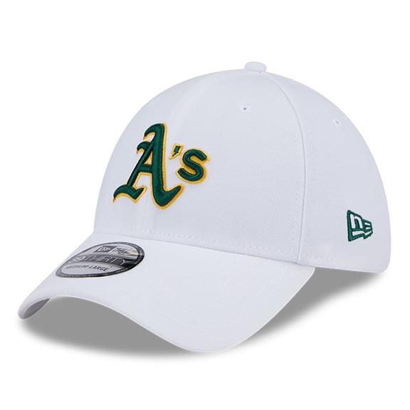 Men's New Era White Athletics 39THIRTY Flex Hat