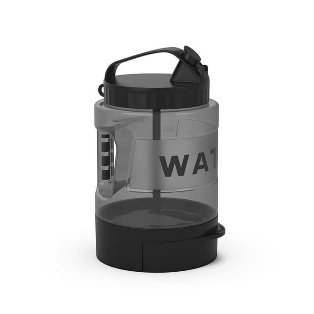 Botella de agua para perros, dispensador portátil de botella de agua para perros de viaje de 77 oz/2,2 L, materiales de seguridad de alimentaria, perfecto para viajes, caminatas, senderismo y activid