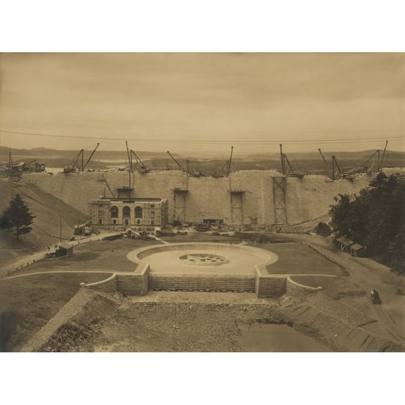 The Wachusett Dam In Clinton History (24 x 18)