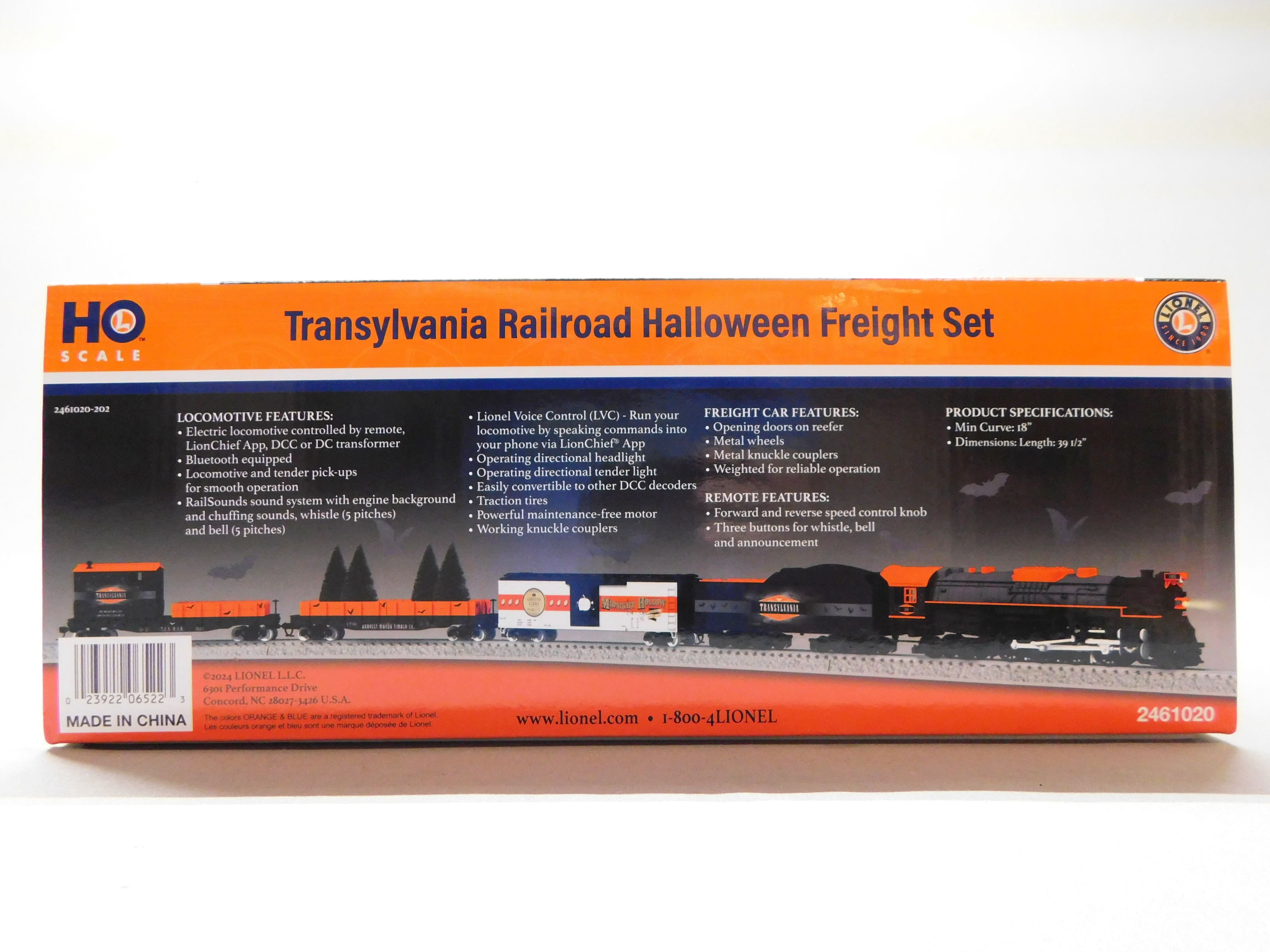 LIONEL HO SCALE TRANSYLVANIA RAILROAD FREIGHT TRAIN STEAM SET 2461020