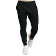 thumbnail image 2 of lmcalzta Sweatpants For Men Fleece Lined Drawstring Elastic Waisted Joggers With Pockets Running Gym Workout Trousers, 2 of 5