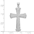 thumbnail image 5 of FJC Finejewelers 14k White Gold Bright Cut Cross Charm, 5 of 6