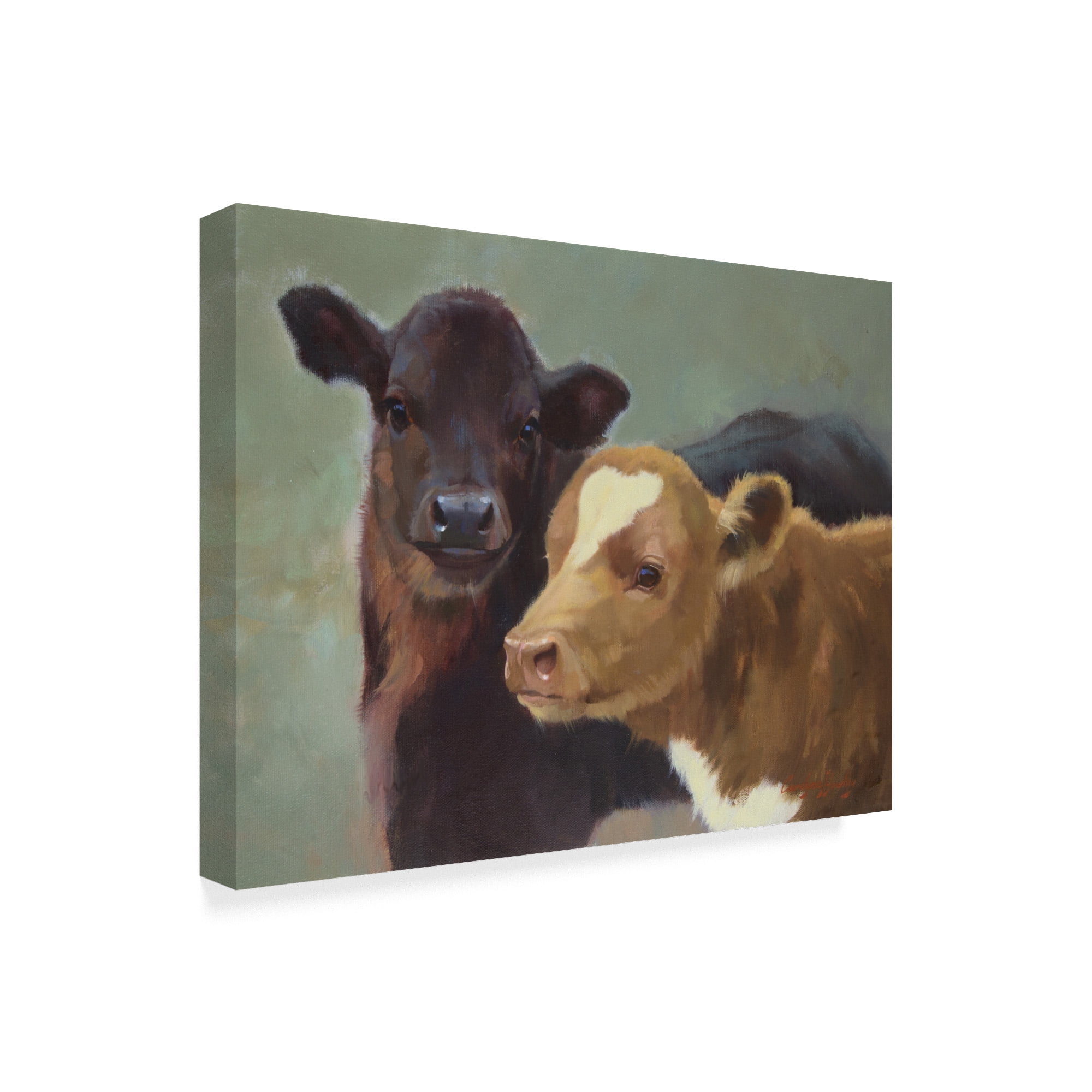 Trademark Fine Art 'Farm Pals II' Canvas Art by Carolyne Hawley