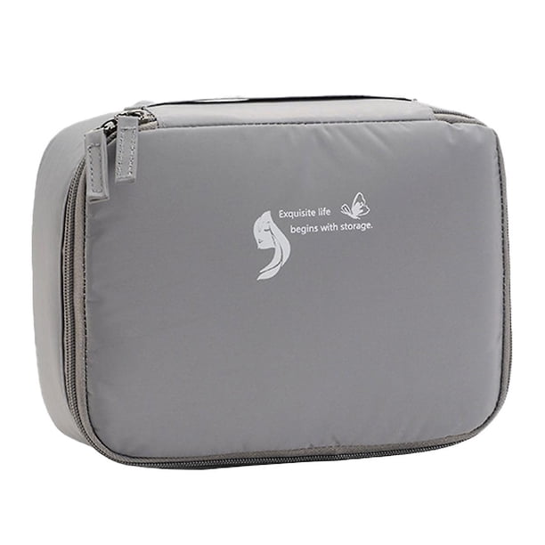 Neceser colgante de viaje para hombres y mujeres - Organizador de artículos de tocador de capacidad media - Bolsa portátil