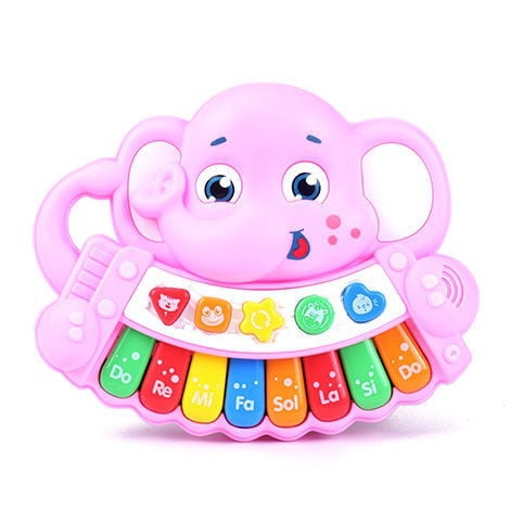 Baby Piano Toy 6 to 12 Months Elephant Light Up Music Baby Toys for 6 9 12 18 Months Early Learning Educational Piano Keyboard Infant Toys Baby Girl Piano Toy Gift Toy for 1 Year Old Boys Girls