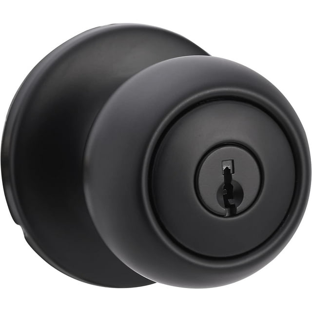 Exterior Door Knob With Keyed Lock and Deadbolt Coastal Matte