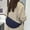 Dark Blue, variant on Stylish Crossbody Casual Shoulder Purse Versatile Moon Design For Daily Use And Commuting