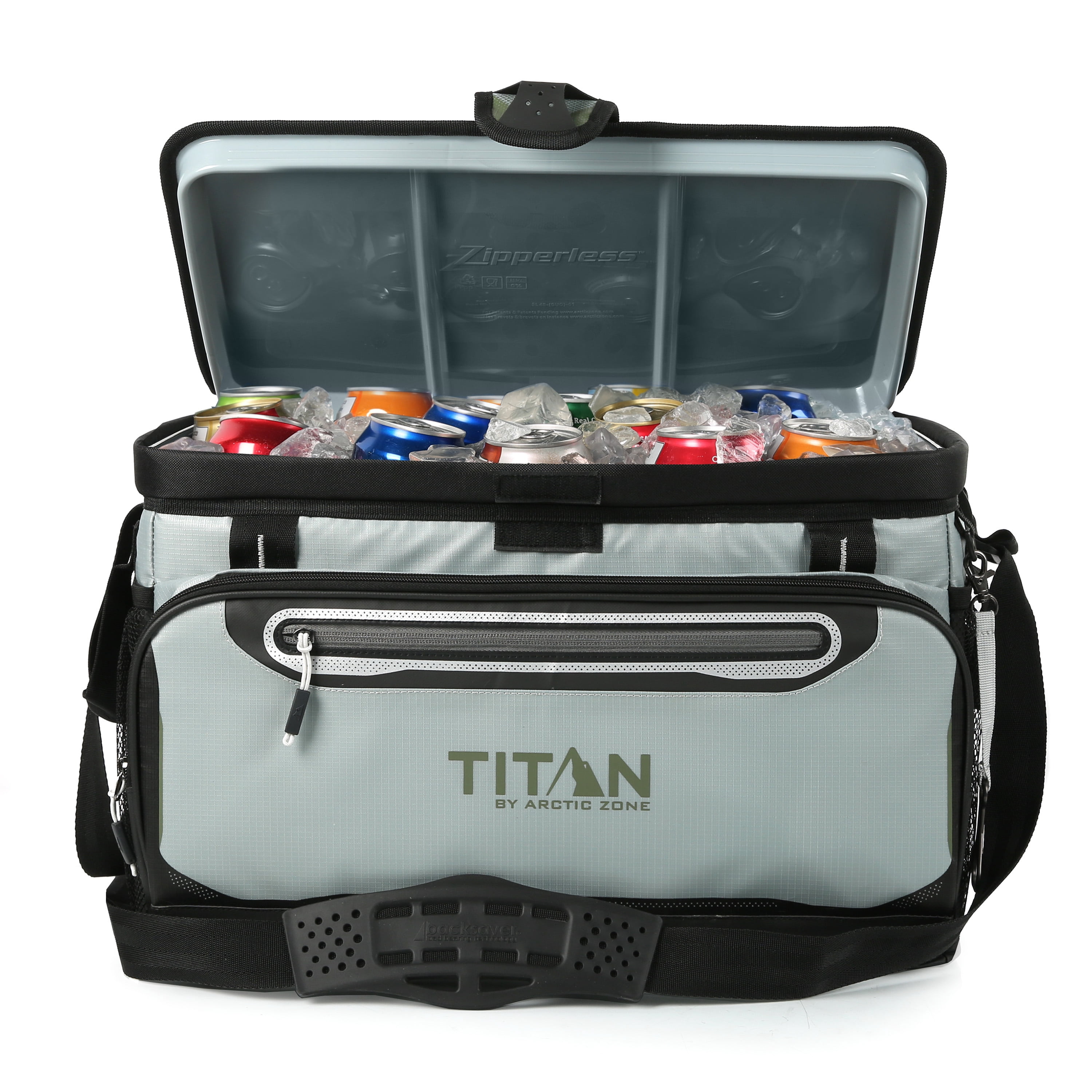 Titan by Arctic Zone 48 Can, 32 Quart Zipperless Soft Cooler, Seagrass